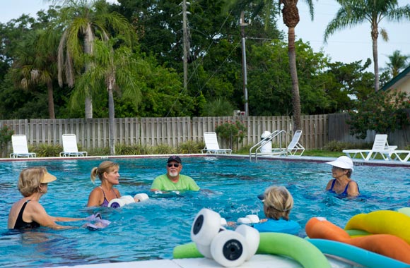 Aqua Classes in a Wonderful Outdoor Setting Year Round